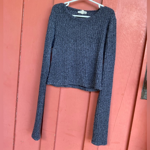 Wilfred free grey cropped ribbed sweater - Picture 2 of 4